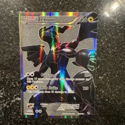 Zekrom 114/114 Black & White Base Full Art Holo Ultra Rare Pokemon Card NM!!! - Image 3