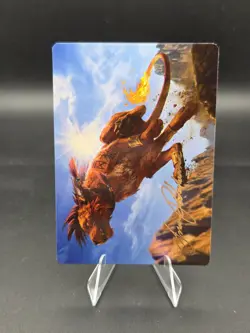 Red XIII, Proud Warrior Art Card (Gold-Stamped Signature) Art Series: FF Regular - Image 1