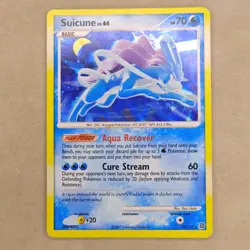 Suicune Lv. 44 Secret Wonders Holo 2007 Pokemon Trading Card 19/132 TCG MP - Image 1