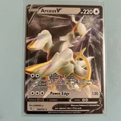 Pokemon Card Arceus V 122/172 Half Art Brilliant Stars Metal Card NM - Image 1