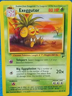 PokeMon Cards - Exeggutor - Base Set 2 - 39/130 *Near Mint* - Image 1