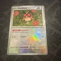Hoothoot (Poke Ball Pattern) 077/131 Prismatic Evolutions Holo - Pokemon Card - Image 1