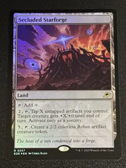 MTG Edge of Eternities Secluded Starforge Foil 0257 NM Rare - Image 1