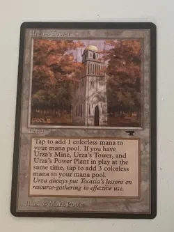 Magic the Gathering MTG Antiquities Urza's Tower (FOREST) NM (Beta Bob) - Image 1
