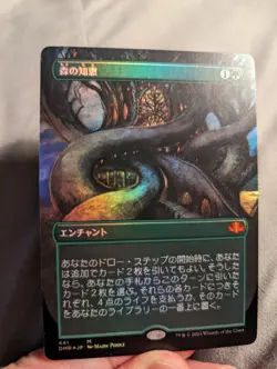 1x Sylvan Library JAPANESE Borderless Dominaria Remastered NM FOIL MTG Magic x1 - Image 1