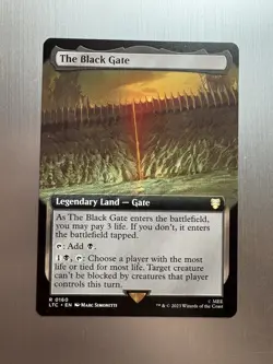 The Black Gate - 160 - MTG: Lord of the Rings - Extended Art - Rare - Regular - Image 1