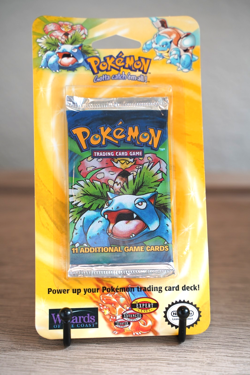 Pokemon 1999 WOTC Base Set Unlimited Booster Blister Pack Venusaur Vintage - Image 1