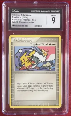 Tropical Tidal Wave Pokemon (2005 CGC 8) + (2006 CGC 9) World Champions - Image 1