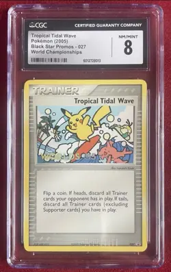 Tropical Tidal Wave Pokemon (2005 CGC 8) + (2006 CGC 9) World Champions - Image 2