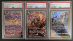 Crown Zenith Pokemon Graded PSA 9 Lot of 3 - Entei, Raikou, Mew Galarian Gallery - Image 1