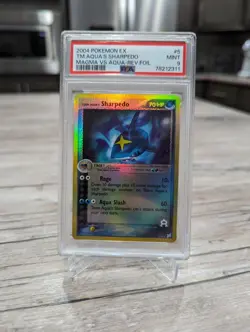 Pokemon PSA 9 MINT Team Aqua's Sharpedo 5/95 EX TM Magma vs TM Aqua Reverse Holo - Image 1