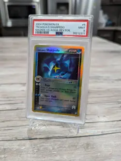 Pokemon PSA 9 MINT Team Aqua's Sharpedo 5/95 EX TM Magma vs TM Aqua Reverse Holo - Image 2