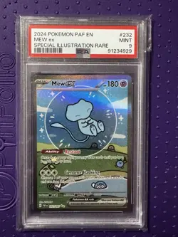 Pokemon Mew ex 232/091 SV: Paldean Fates PSA 9 - Bubble Mew - Image 3