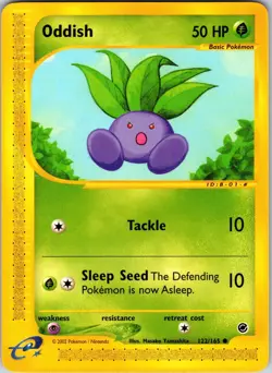 Oddish 122/165 Expedition Pokemon NM Normal - Image 1