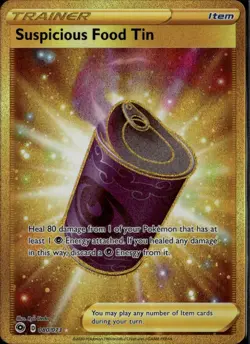 Suspicious Food Tin (Secret) Secret Rare Champion's Path 80/73 Item Pokemon Car - Image 1