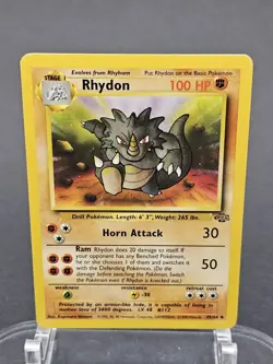 Rhydon 59/130 Base set 2 Pokemon TCG LP Condition Non Holo Vintage - Image 1