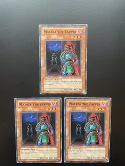 Yugioh Mataza The Zapper SD5-EN012 Common 1st Edition Damaged X3 - Image 1