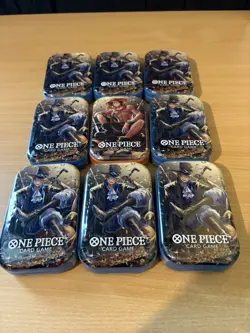 (LOT OF 9) One Piece Card Game 2-Pack Mini Tin Set Vol 2 OP13 - Image 2