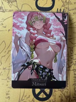 Mitsuri Demon Slayer ACG Goddess Story Waifu Anime Custom Card - Image 1