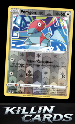 Reverse Holofoil Porygon 140/196 Pokemon Common SWSH11: Lost Origin Card NM - Image 1