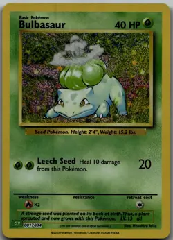 Bulbasaur foil Classic Collection Trading Card Game Classic 001/034 NM - Image 1