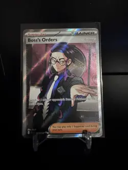 Pokemon Boss's Orders Trainer Full Art Rare Holo Card 256/227 Ascended Heroes NM - Image 1