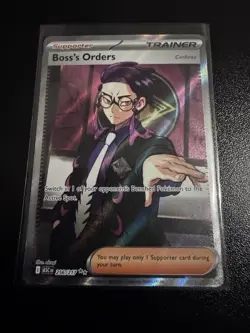 Pokemon Boss's Orders Trainer Full Art Rare Holo Card 256/227 Ascended Heroes NM - Image 2
