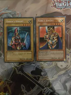 2x Yu-Gi-Oh RARE Card - QUEEN'S/KING'S KNIGHT EEN-EN004 / 006 1st EDT Bundle NM - Image 1