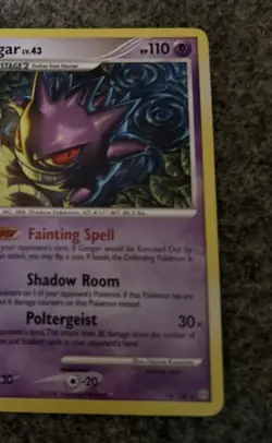 Pokemon Gengar Stormfront 18/100 2008 Non-Holo Card Mint Condition - Image 2