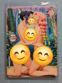 Shinobu Kocho & Mitsuri Kanroji Demon Slayer Custom Glow Waifu Card Fan Art - Image 1