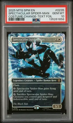 PSA 10 GM Magic the Gathering Spectacular Spider-Man Textured Foil 0235 Marvel - Image 1