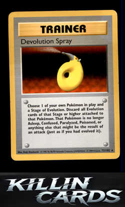 Devolution Spray 072/102 Pokemon Rare Base Set (Shadowless) Card LP - Image 1