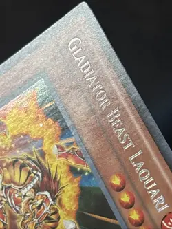 Gladiator Beast Laquari RYMP-EN096 Ra Yellow Mega Pack Unlimited Secret Rare LP - Image 2