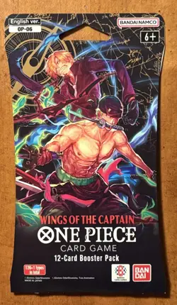 One Piece OP-06 Wings Of The Captain Sleeved Booster Pack ENGLISH SEALED - NEW - Image 1