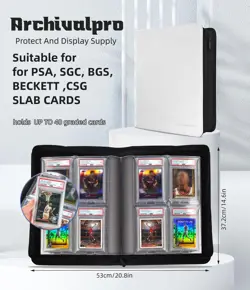Graded Card Binder,CSG Slab Binders for Graded Cards Sports Cards, Baseball T... - Image 2