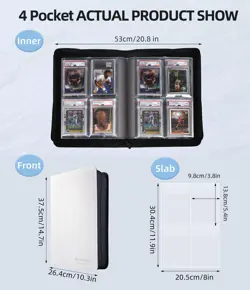 Graded Card Binder,CSG Slab Binders for Graded Cards Sports Cards, Baseball T... - Image 4