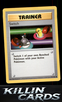 Switch 095/102 Pokemon Common Base Set (Shadowless) Card Lp - Image 1