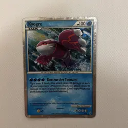 Kyogre Pokemon Card - Destructive Tsunami - 100 HP - Image 1