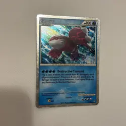Kyogre Pokemon Card - Destructive Tsunami - 100 HP - Image 3