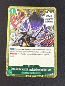 Demon Aura Nine Sword Style Asura Blades Drawn Dead Man's OP12-037 x 4 cards - Image 1