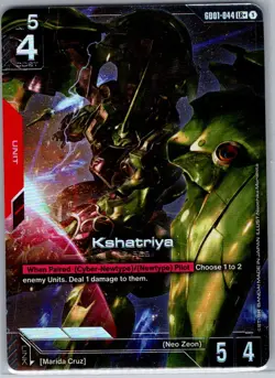 Kshatriya (LR+) GD01-044 Newtype Rising - Gundam Card Game - NM - Image 1