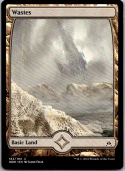 Wastes () - Full Art C Oath of the Gatewatch 183 LP MTG - Image 1