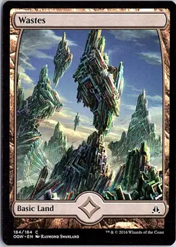 Wastes () - Full Art C Oath of the Gatewatch 184 LP MTG - Image 1