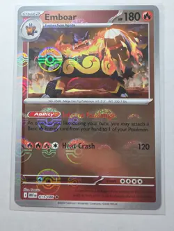 Emboar 013/086 NM – Poke Ball Holo – 2025 Pokemon TCG S&V White Flare - Image 1