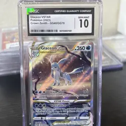 Pokemon Glaceon VSTAR Crown Zenith Galarian Gallery #GG40 CGC 10 Gem Mint - Image 3