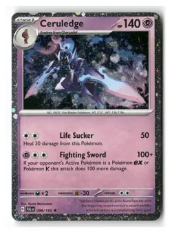 Ceruledge COSMO HOLO 098/193 Rare Paldea Evolved Pokemon Near Mint - Image 1