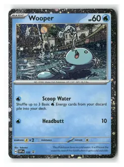 Wooper COSMO HOLO 155 Promo Scarlet & Violet Pokemon Near Mint - Image 1