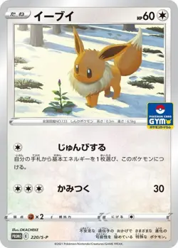 Eevee 220/S-P Gym Pack Promo Pokemon Card Japanese [Near Mint] - Image 1