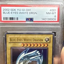 Konami Blue-Eyes White Dragon SDK-001 Ultra Rare Holo PSA 8 1st Ed 2002 English - Image 3