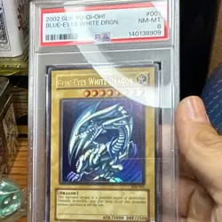 Konami Blue-Eyes White Dragon SDK-001 Ultra Rare Holo PSA 8 1st Ed 2002 English - Image 4